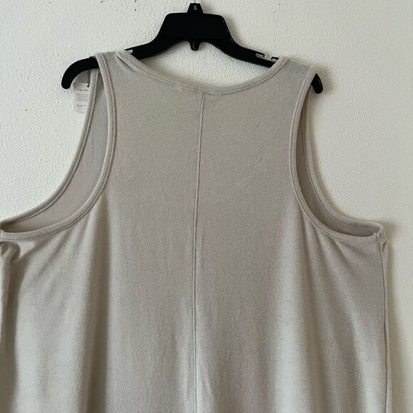Women's Terry Tank Dress - A New Day Tan size 3X - Picture 7 of 9